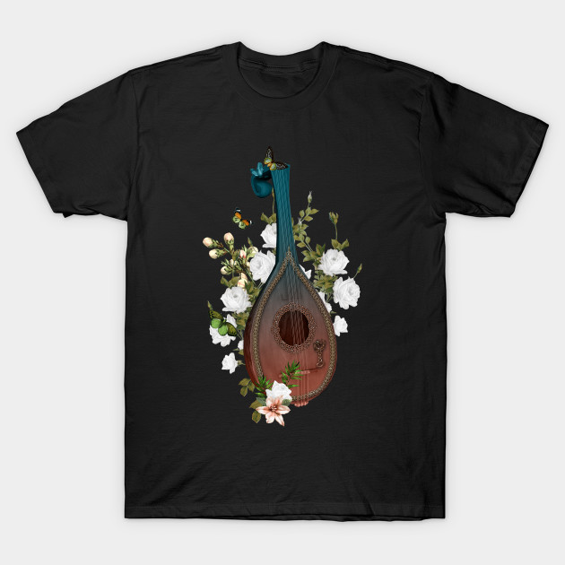 Wonderful elegant lute with flowers and celtic knot by Nicky2342
